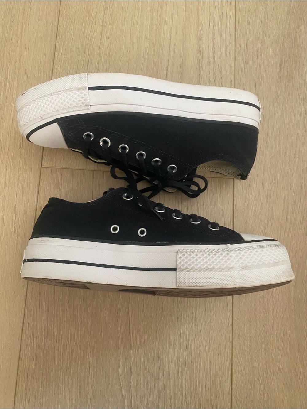 Converse Lift All Star Platform Sneaker Black Women’s 7.5 Runs Big - Picture 6 of 9